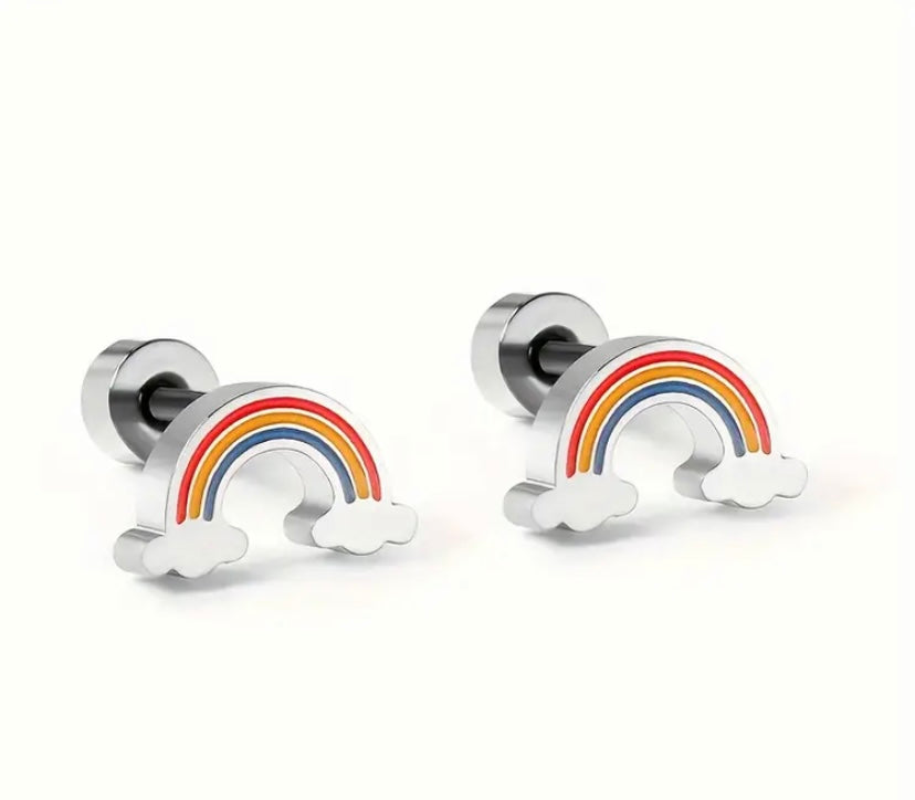 Bright Days Mini Rainbow Earrings