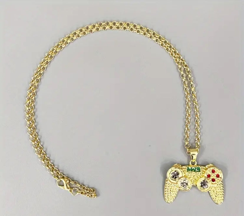 Crystal Gaming Remote Necklace