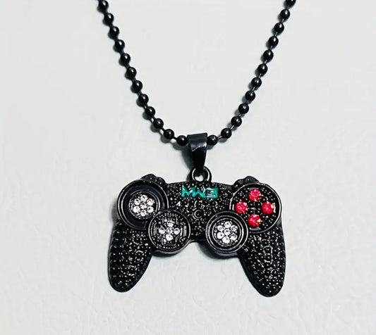 Crystal Gaming Remote Necklace