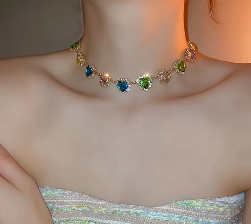 Aura Radiance Heart Choker