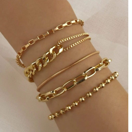 Multi Layer Gold Bracelet