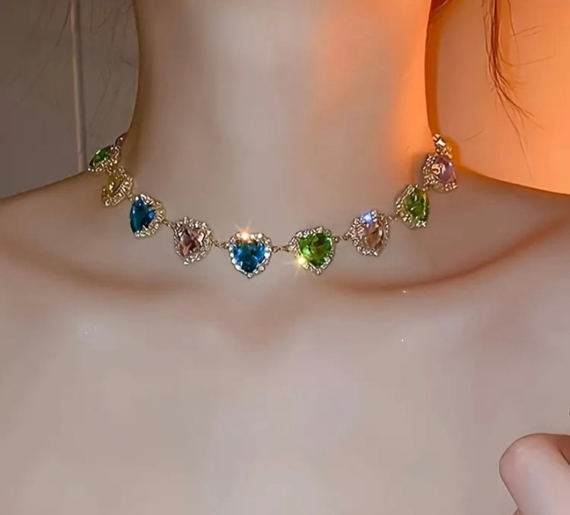 Aura Radiance Heart Choker