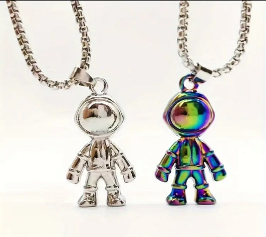 Moon Man Astronaut Necklace