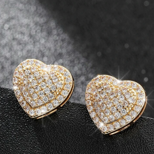 Heart to Heart Stud Earrings