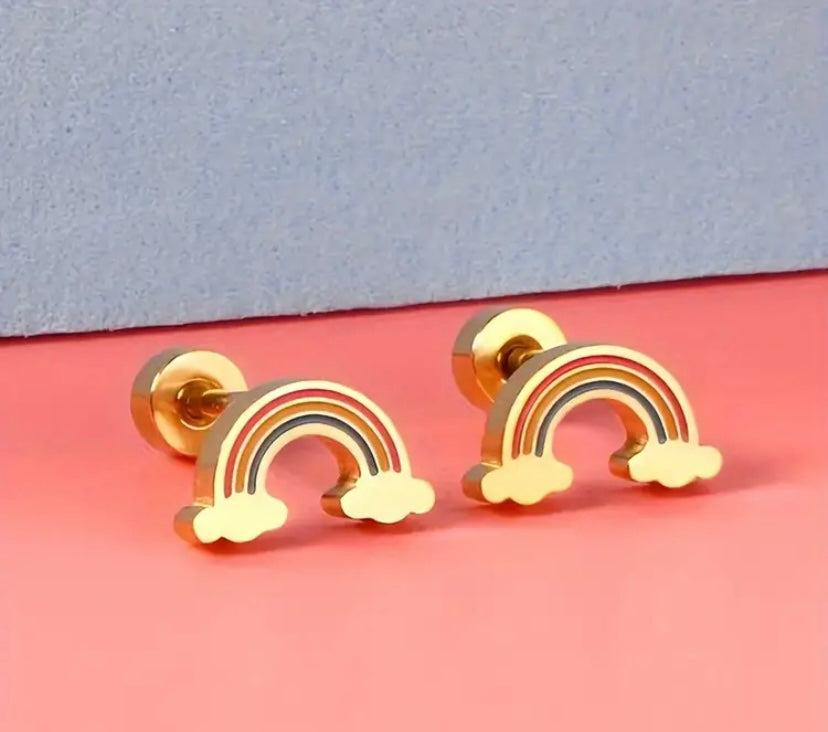 Bright Days Mini Rainbow Earrings